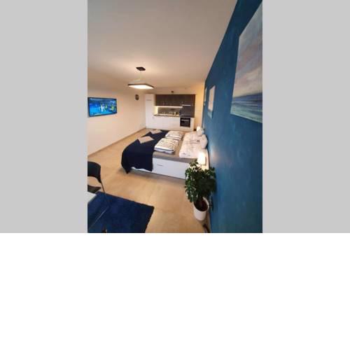 A brand new blue studio, PB Residence Prague