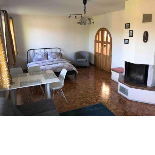 Apartmán s terasou a zahradou na cyklostezce