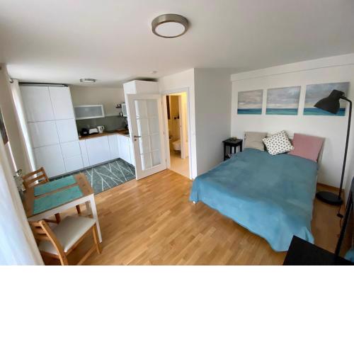Apartment with a terrace and AC in the city center
