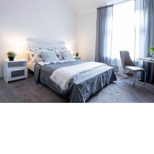 Kozy space near river and hearth of Prague