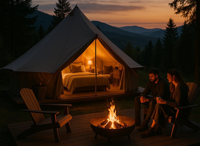 blog Glamping v Abertamech: Luxusní kempování v srdci Krušných Hor